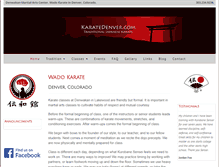 Tablet Screenshot of karatedenver.com